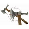 RUSTIC NORSE SEAFARER VIKING BARBARIAN ANTIQUED HAMMERHEAD MEDIEVAL BATTLE AXE